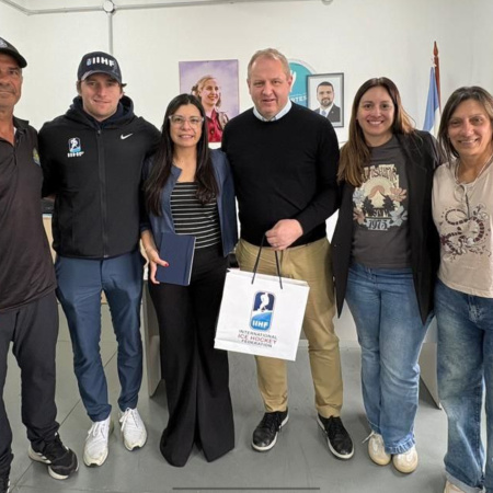 Autoridades nacionales e internacionales de Hockey sobre Hielo estuvieron en Ushuaia