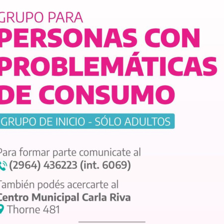 En Río Grande recuerdan la existencia para el acompañamiento de personas con consumo problemático