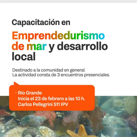 Gobierno convoca a la capacitación: "Emprendedurismo de mar y desarrollo local desde el enfoque ecosistémico"