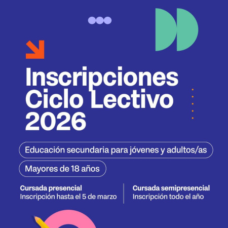 Se abren las inscripciones parea jóvenes y adultos que deseen culminar sus estudios secundarios