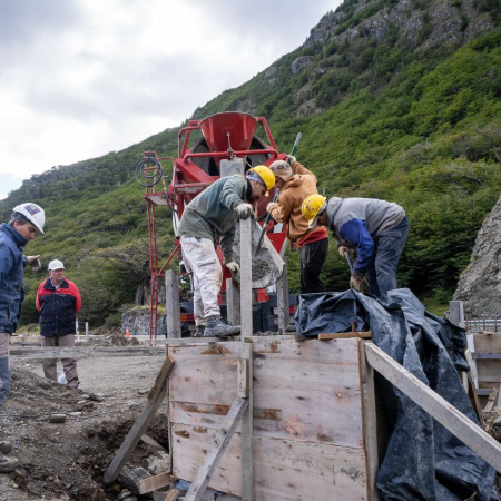 Se realizará el hormigonado donde funcionará el nuevo puesto de control de Ushuaia