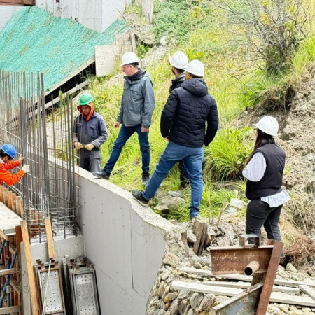 Avanza la construcción del muro de contención en el Superior Tribunal