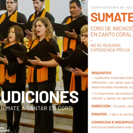 El Coro del Fin del Mundo abre audiciones e inscripciones para 2026