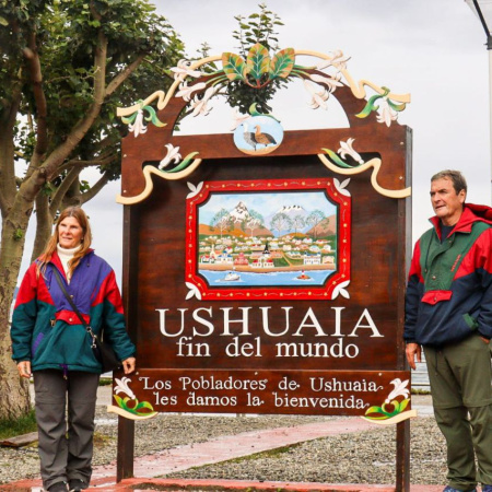 La Municipalidad llevó adelante la puesta en valor del cartel "Ushuaia Fin del Mundo"