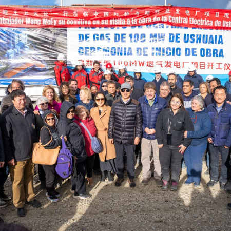 Melella recorrió junto al Embajador de China el sector donde se construirá la nueva usina de Ushuaia