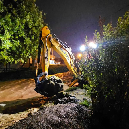 La Municipalidad continúa trabajando tras el temporal de lluvia