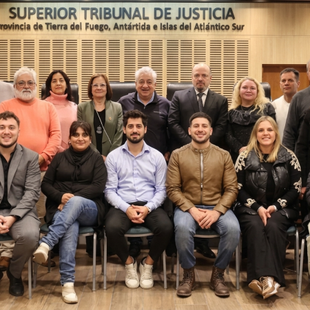 Jueces del Superior Tribunal recibieron a Julio Piumato y representantes de la comisión directiva