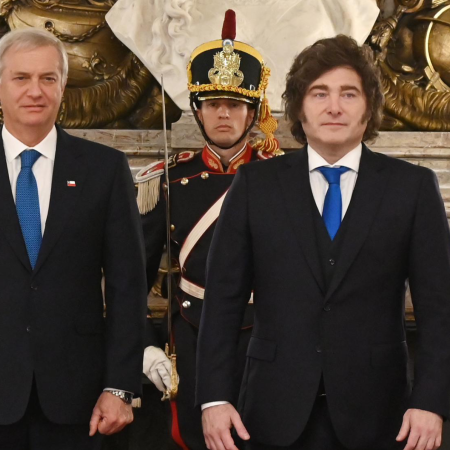 El presidente Javier Milei recibió a su par de Chile, José Antonio Kast