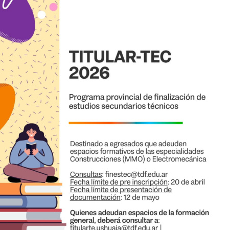 Inician las preinscripciones al programa Titular-Tec 2026