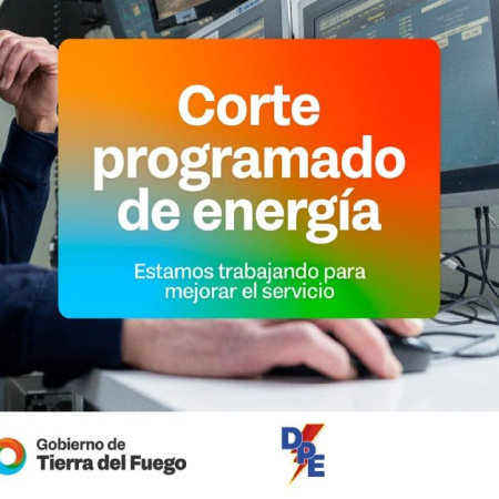 La DPE anunció nuevo un corte programado de energía y afectará al centro de Ushuaia