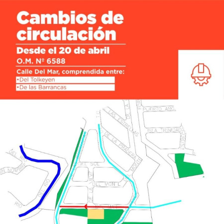 La Municipalidad implementa nuevos sentidos de circulación en distintos sectores de la ciudad