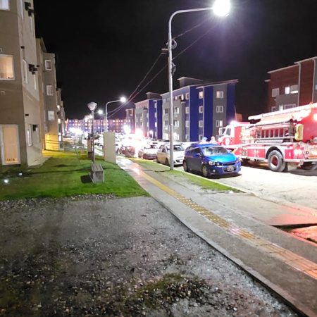 Incendio en barrio PROCREAR de Ushuaia