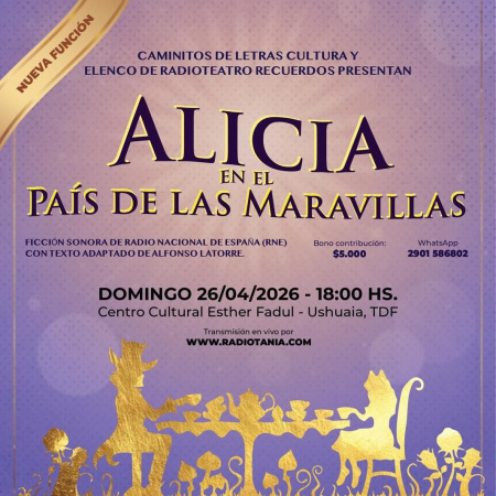 Se presentará la obra "Alicia en el País de las Maravillas"
