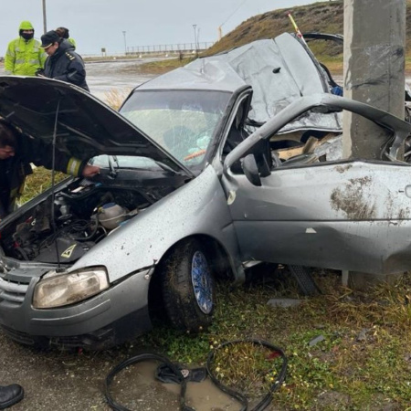Un joven riograndense perdió la vida en un choque contra un poste