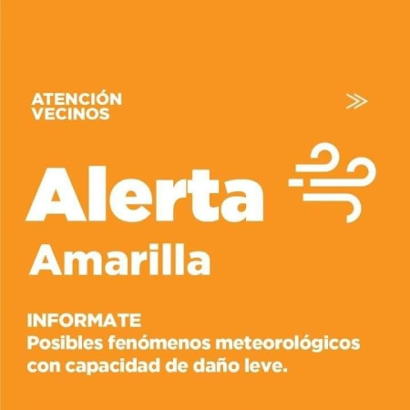 Defensa Civil Municipal emite recomendaciones ante alerta amarilla por fuertes vientos