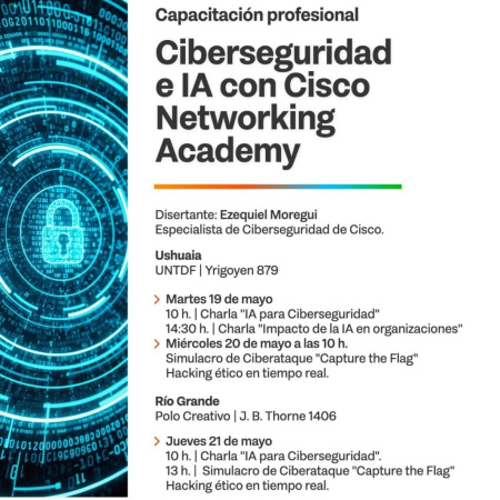 Tierra del Fuego llevará a cabo las "Jornadas de Ciberseguridad e Inteligencia Artificial"