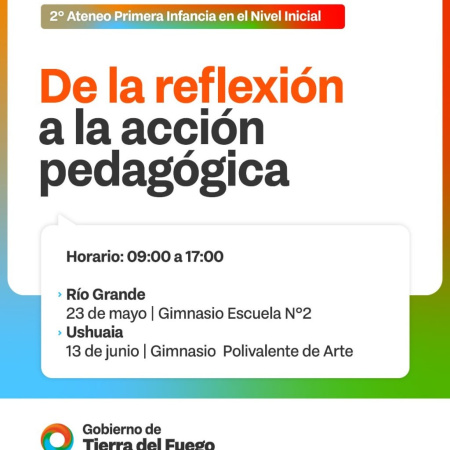 Gobierno realizará el 2° Ateneo de Primera Infancia en el Nivel Inicial
