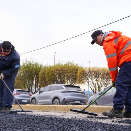 El Municipio trabaja en la repavimentación de calle Magallanes