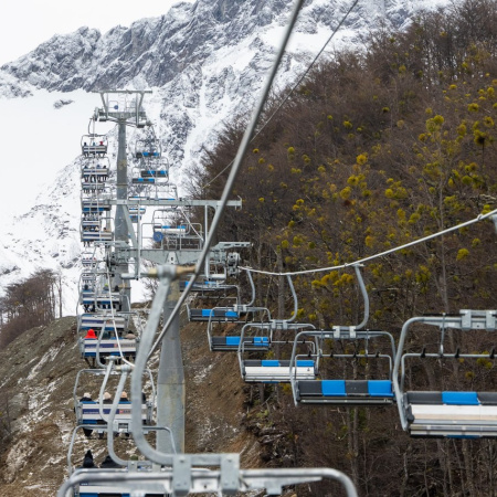 Se inauguró la nueva aerosilla cuádruple en el Cerro Martial "Parque del Fin del Mundo"