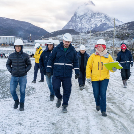 Realizaron nuevo monitoreo ambiental en la obra de la nueva usina de Ushuaia