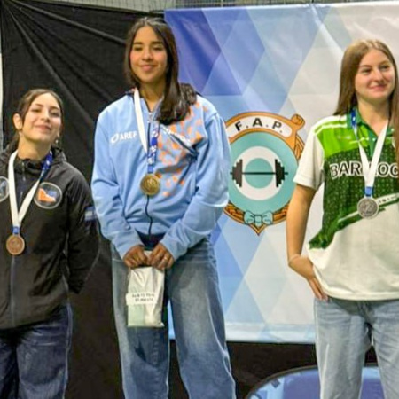 Kiara Pino fue convocada al Campus Nacional Sub 15 de levantamiento olímpico en el CENARD