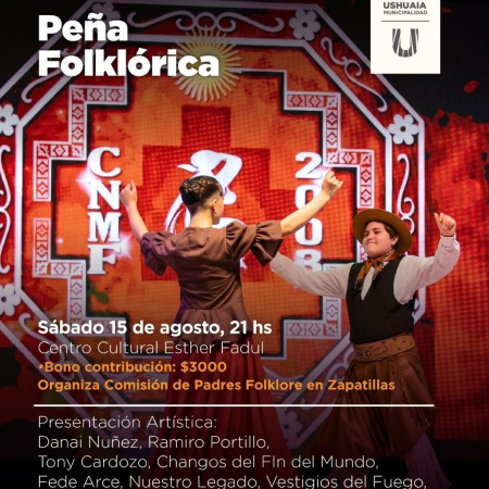 El Municipio acompañará la "Gran peña folklorica" este sábado 15 en el Esther Fadul