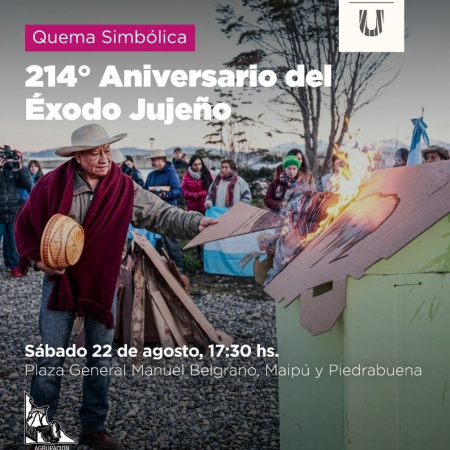 El Municipio acompañará la quema simbólica del 214° aniversario del Éxodo Jujeño