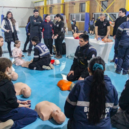 Más de 80 peresonas participaron de una capacitación en RCP y Primeros Auxilios