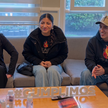 El intendente Vuoto recibió a integrantes de Virago Malambo