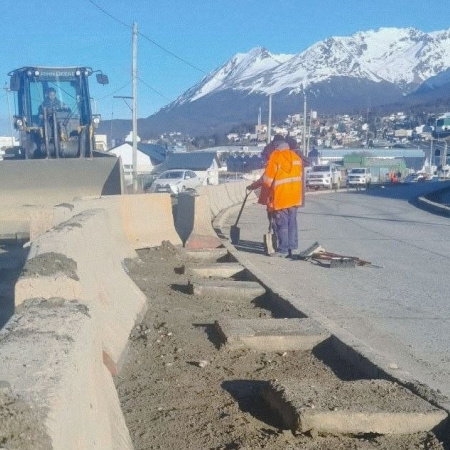 La Municipalidad realizó tareas de limpieza en avenida Perito Moreno