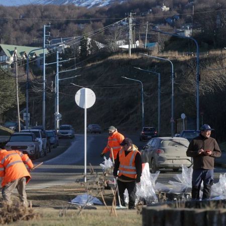 Se ejecutaron trabajos de limpieza en avenida Héroes de Malvinas