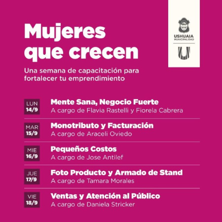 Lanzan una semana de capacitación para mujeres emprendedoras