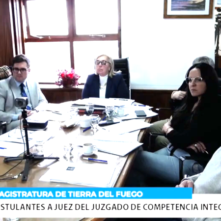 Finalizaron las entrevistas a los postulantes para ocupar el Juzgado de Tolhuin