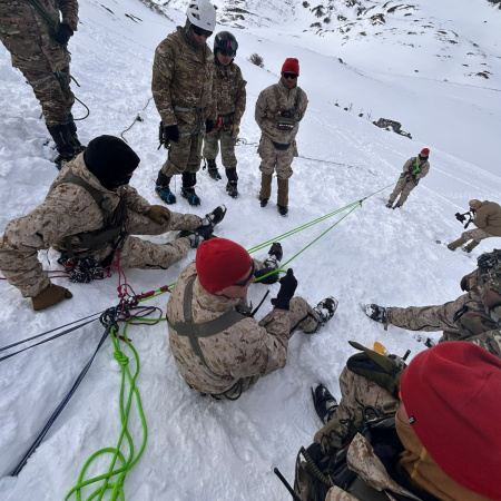 Se realizaron ejercicios en clima frío entre infantes argentinos y marines de los Estados Unidos