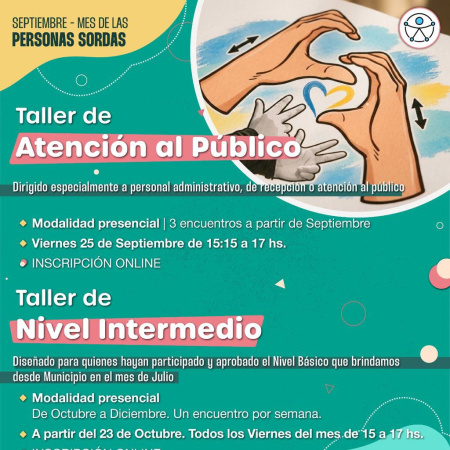 Tolhuin se suma al Mes de las Personas Sordas con talleres de Lengua de Señas Argentina