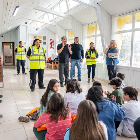 En la Escuela Rural N° 6: Se realizó una jornada de educación vial por el Día del Camino