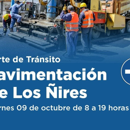La Municipalidad de Ushuaia comienza la pavimentación de calle Los Ñires