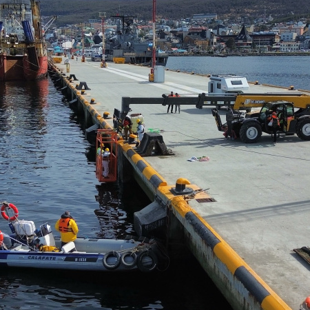 La ANPYN avanza con obras estructurales para la modernización del Puerto de Ushuaia
