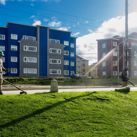 Ushuaia: continúan los trabajos en espacios verdes de la ciudad