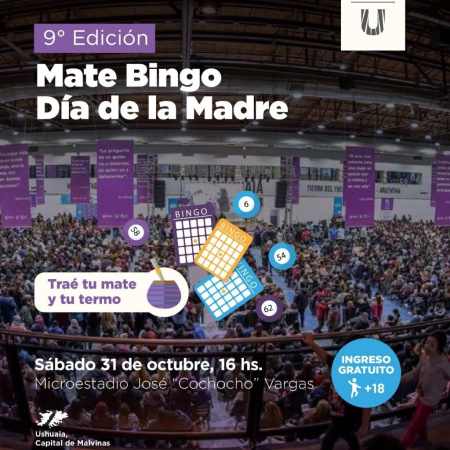 La Municipalidad realizará la 9° edición del Mate Bingo