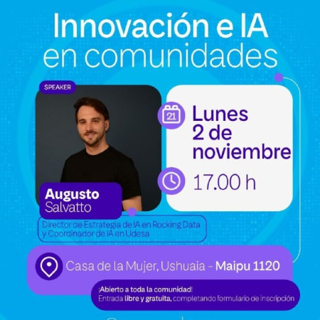 Ushuaia será sede del segundo encuentro de IA en comunidades